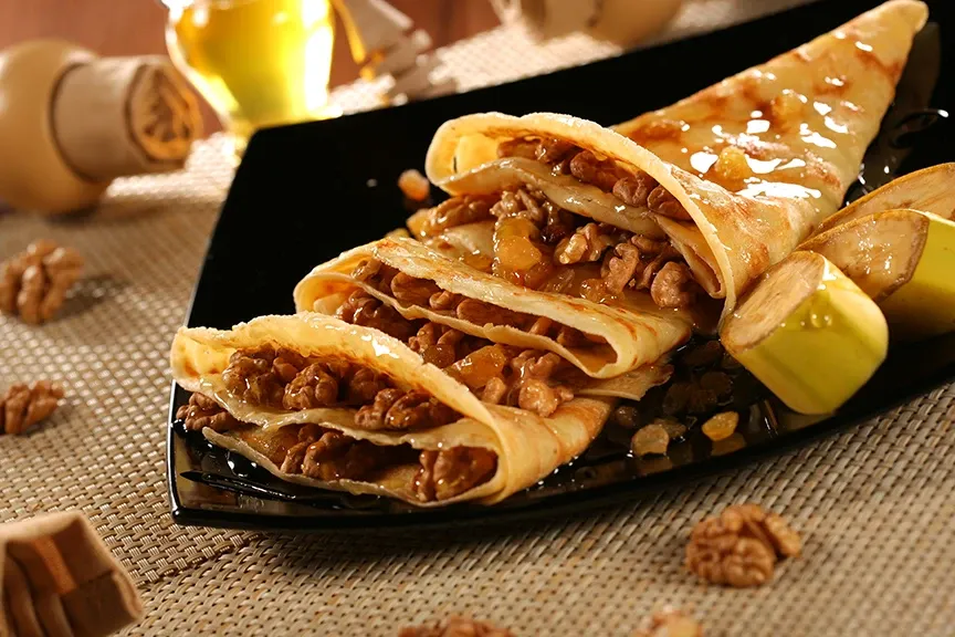 Clatita miere - nuca - banane